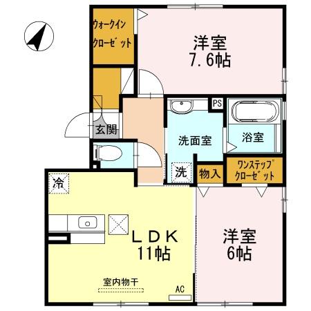 D-roomソレイユの間取り