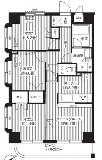 SKガーデン西葛西の間取り