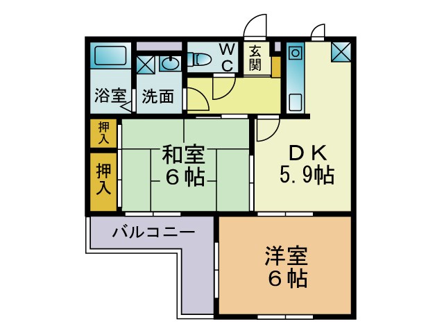 オータムビレッジⅠの間取り