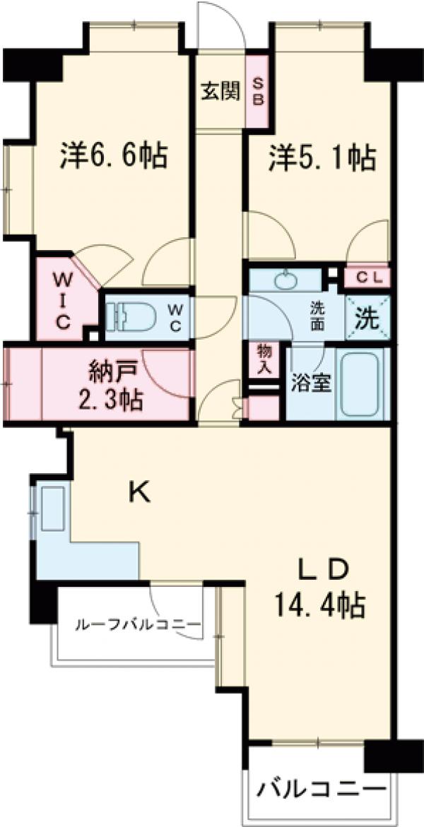 レジディア葛西の間取り