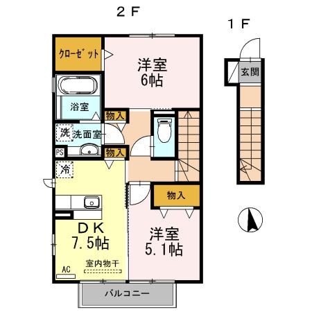 花吹雪の間取り