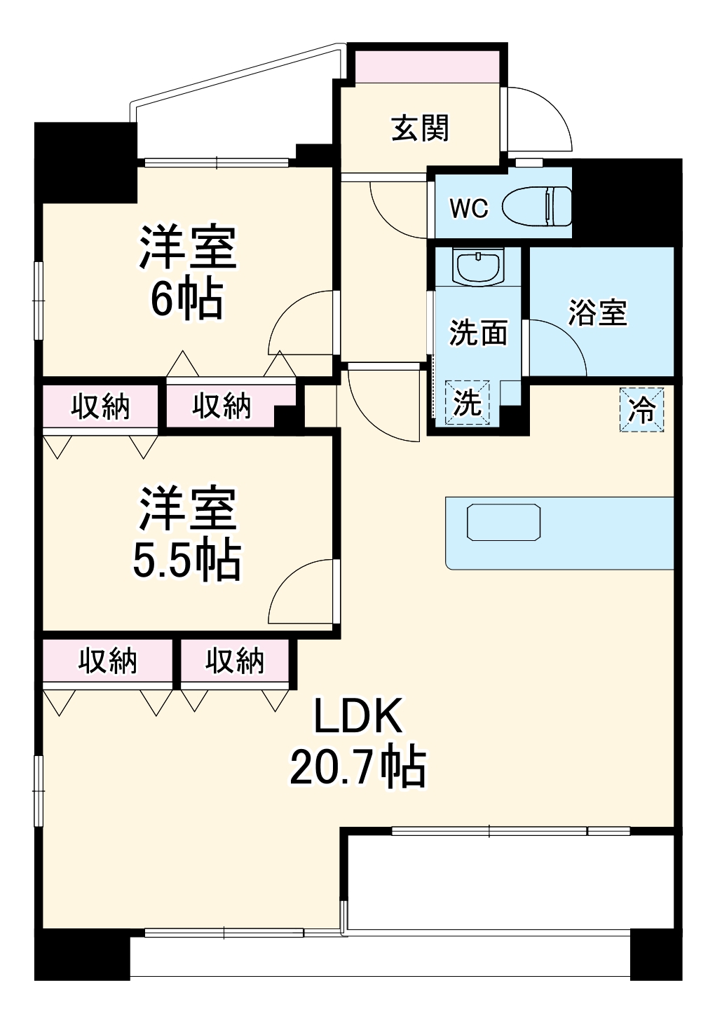 AXIS別所の間取り