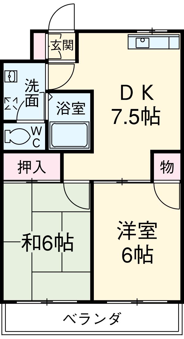 グリーンパークタニグチⅡの間取り