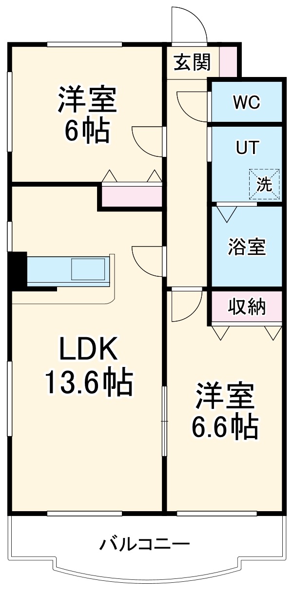 プリミエール清水の間取り