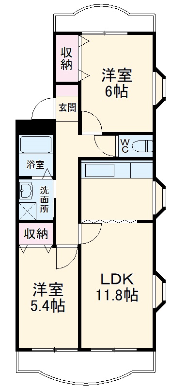 プリマベールの間取り
