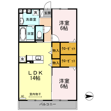 たれいあの間取り