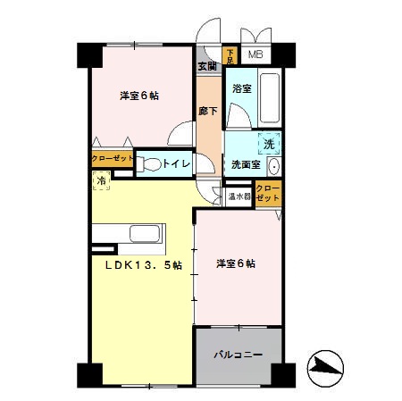 ソレイユ南与野の間取り