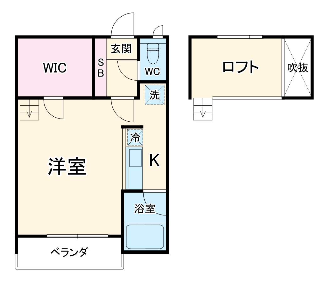 セザンヌ中条の間取り