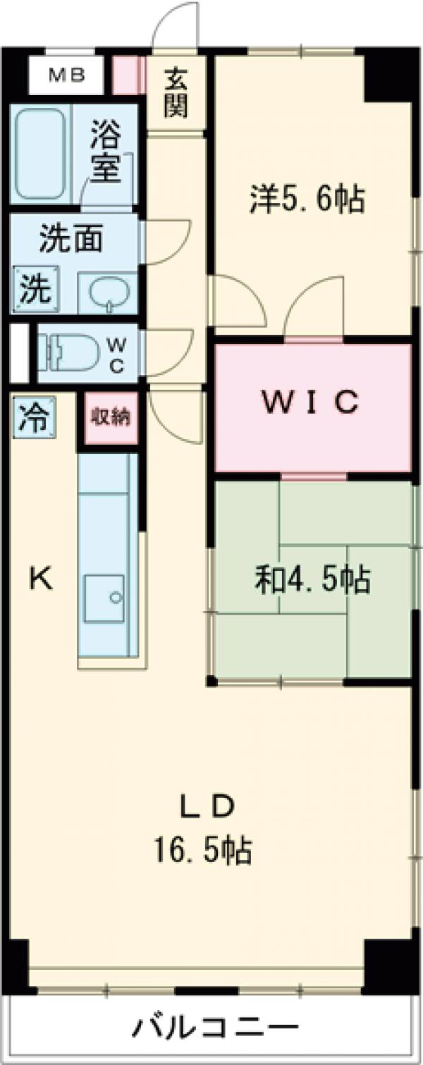 ハイフラットワンの間取り