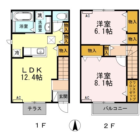 ボヌールの間取り