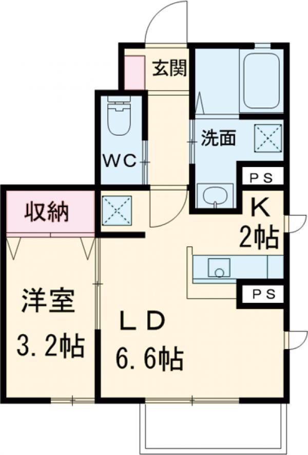 ヴィラ陽里(ヒカリ)の間取り