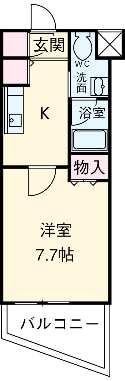 ＪＭＦレジデンス世田谷三宿の間取り