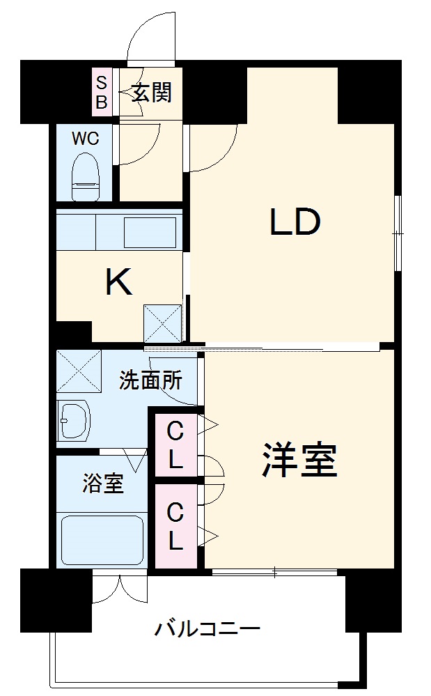 エンクレスト日赤通りの間取り