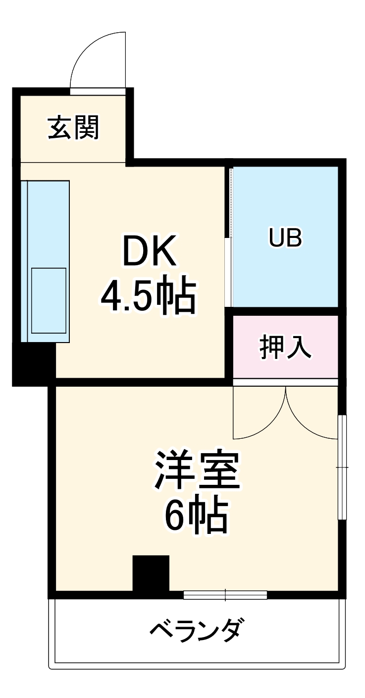 プチメゾン二葉の間取り