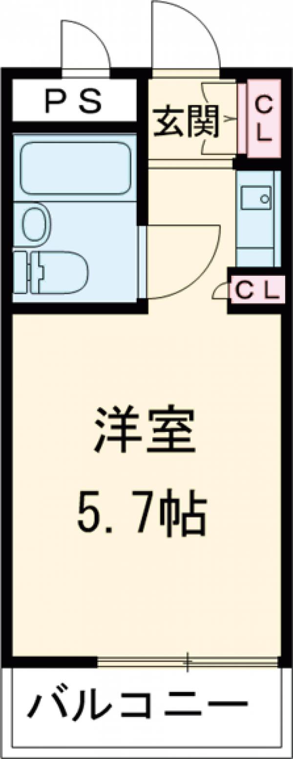スカイコート尾山台・403号室の間取り