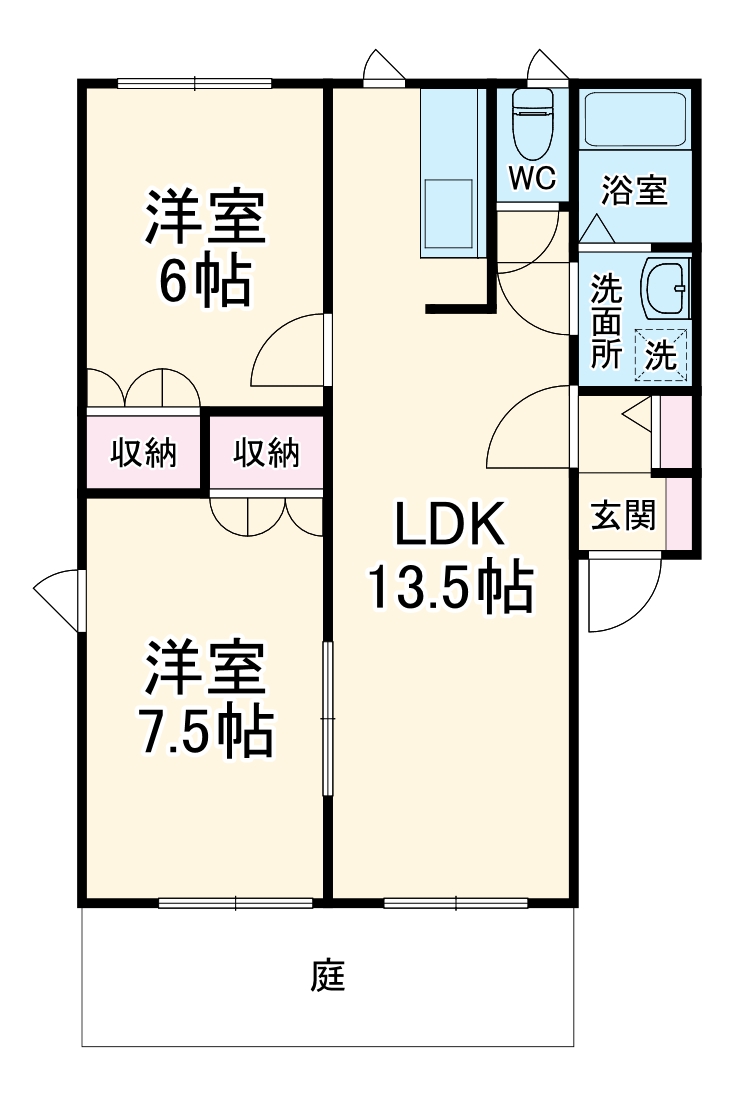 ビートルタウンパークE棟の間取り