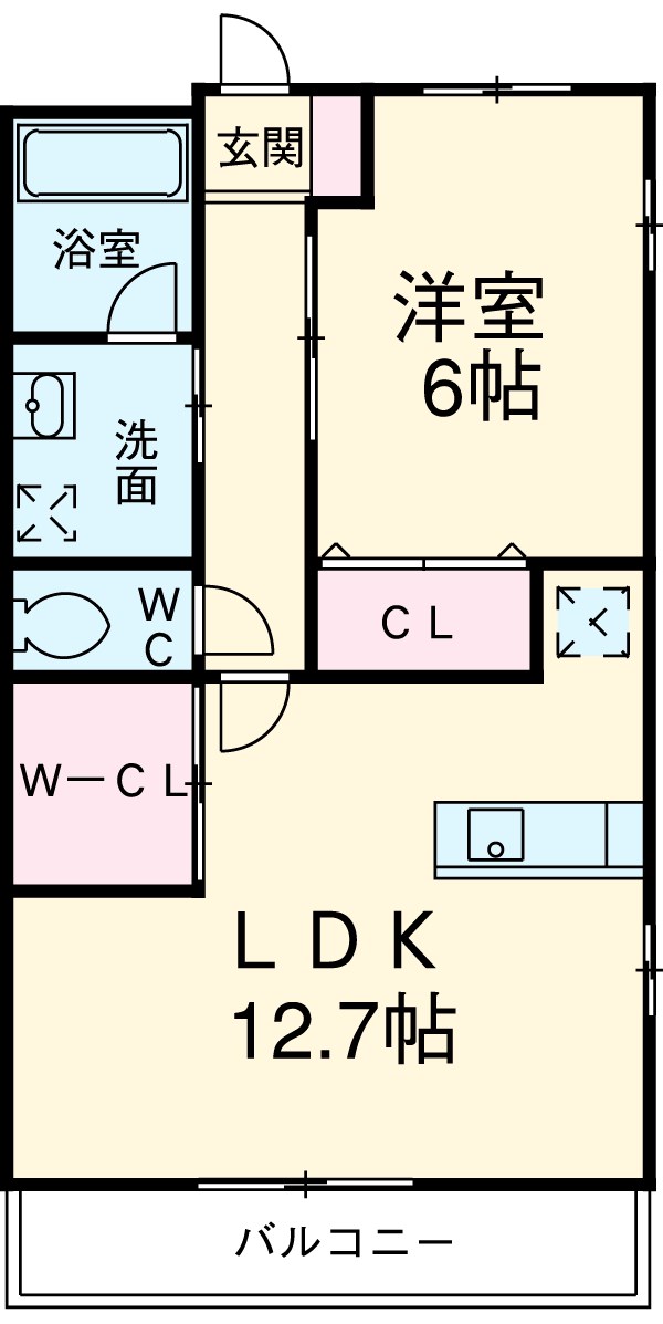 ベルヴェール Ⅰの間取り