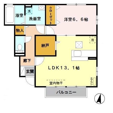 ディアコートⅠの間取り