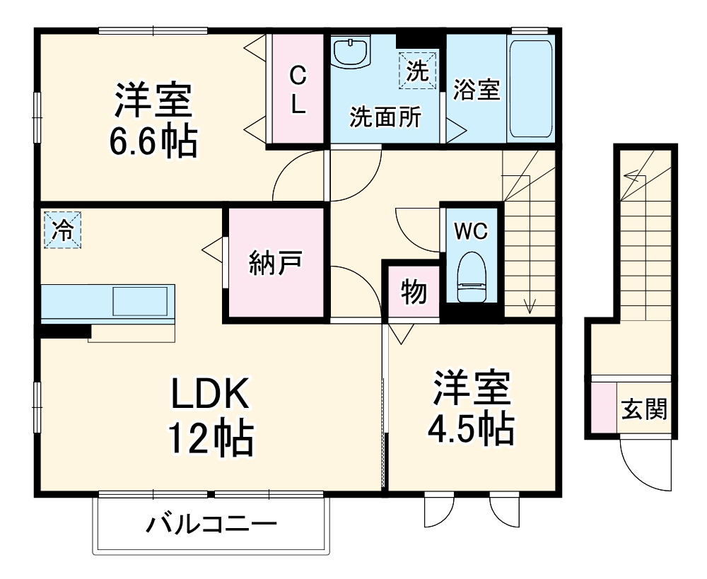 ディアコートⅠの間取り