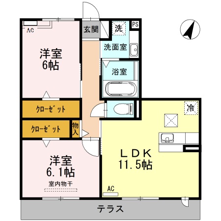 ノーブル西幸の間取り