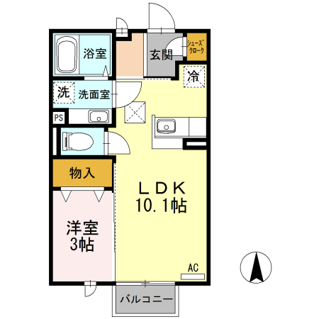 ぱるタウン Bの間取り