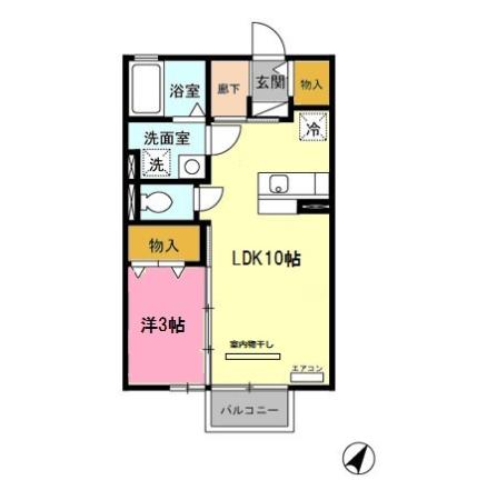 D’sモナリエの間取り