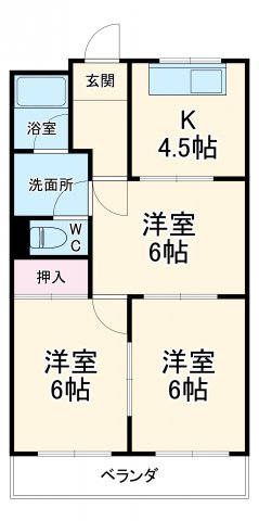 シャトータウン88の間取り