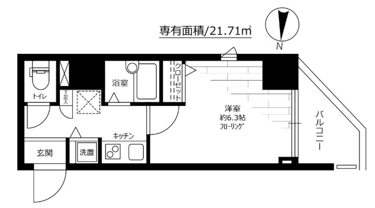 ガラ・シティ大森の間取り