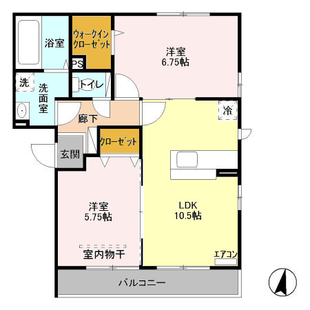エスポワール沼影の間取り
