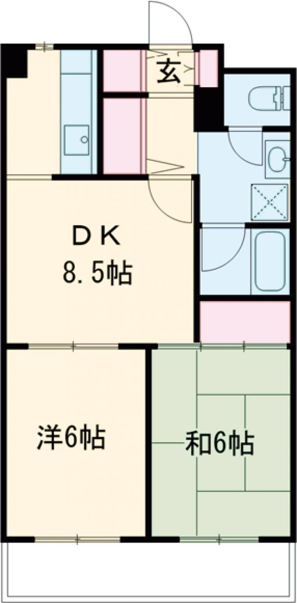 チェリーハイムⅢの間取り