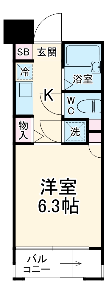 バージュアル横濱港北の間取り