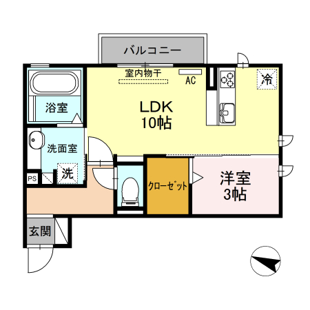 オアシス牛川IIの間取り