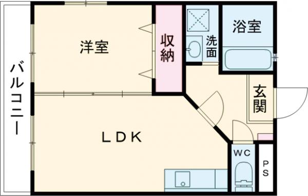 ルエメゾンロワール西新の間取り