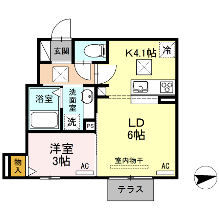 クレール石塚の間取り