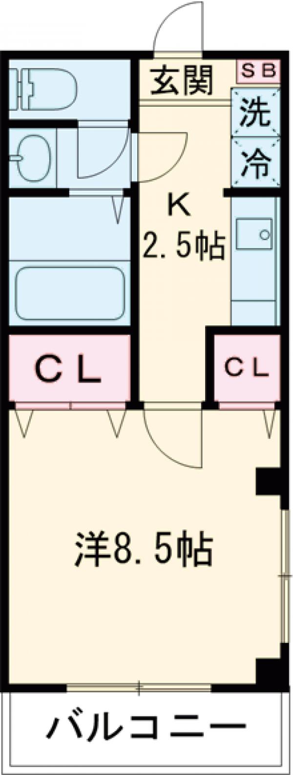 上野毛1137ビルの間取り