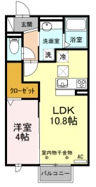 メゾン ラ・ヴェリテ Bの間取り