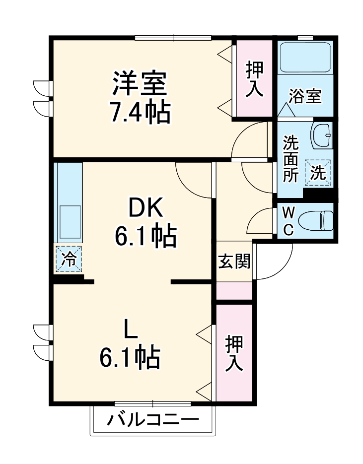 ラヴィーヌの間取り