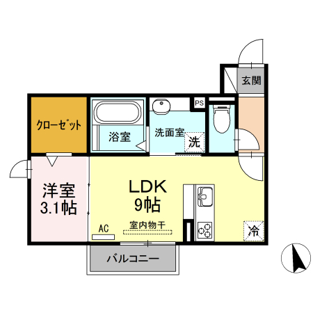 歩夢Ⅱの間取り