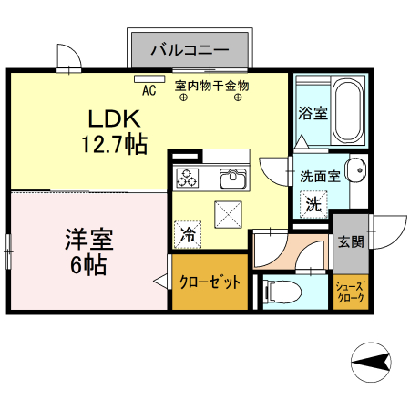 プレミール小坂井の間取り