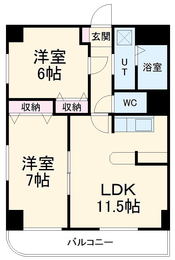セントラルコート今伊勢の間取り