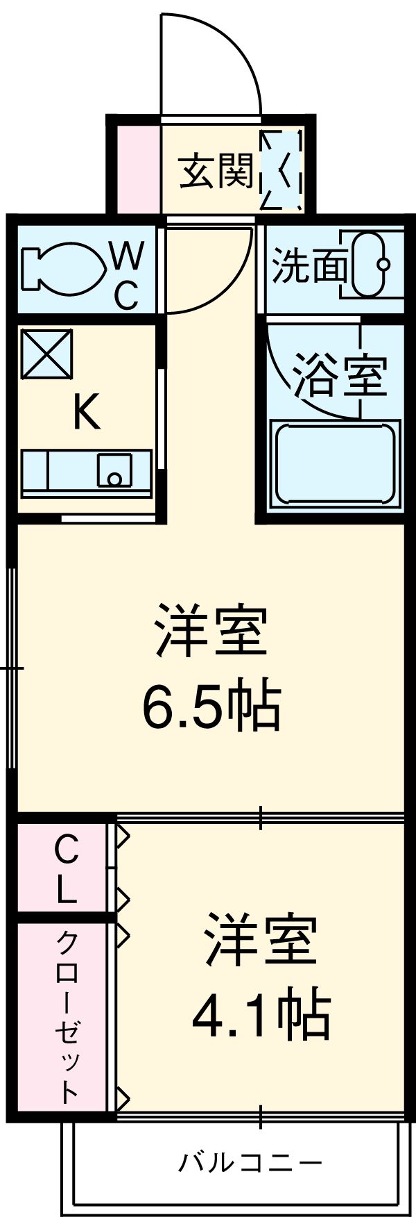 エンクレスト大橋の間取り