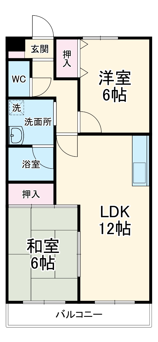 グリーンロード草間の間取り
