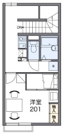 レオパレスタピスリーの間取り