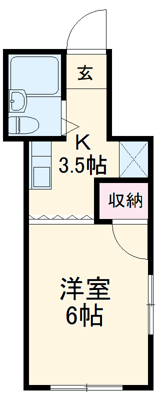 パナハイツ中央牧野の間取り
