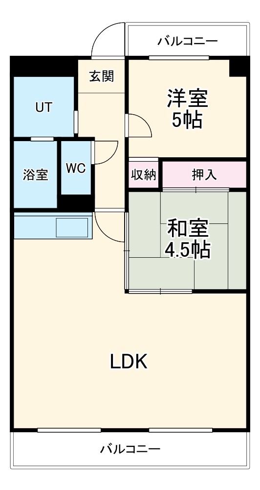 ウィズユー苅安賀の間取り