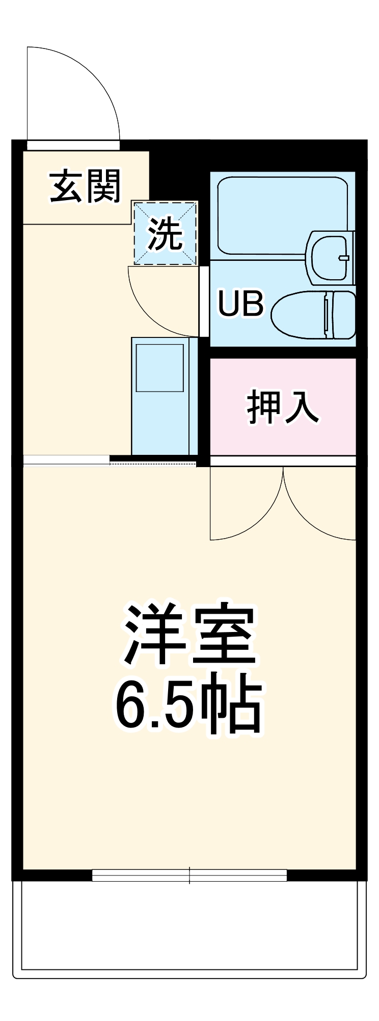 ハイシティ弥生の間取り