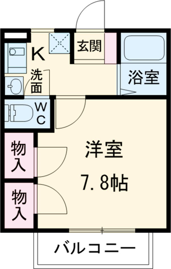 ベノワコートA棟の間取り