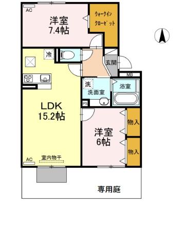 豊橋 ウエスト2の間取り