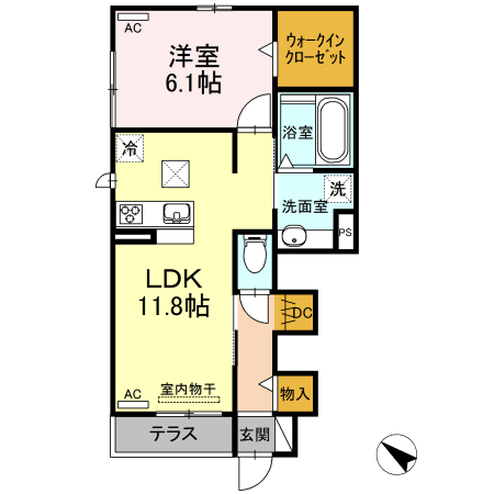 グリーンステージ松井 Aの間取り
