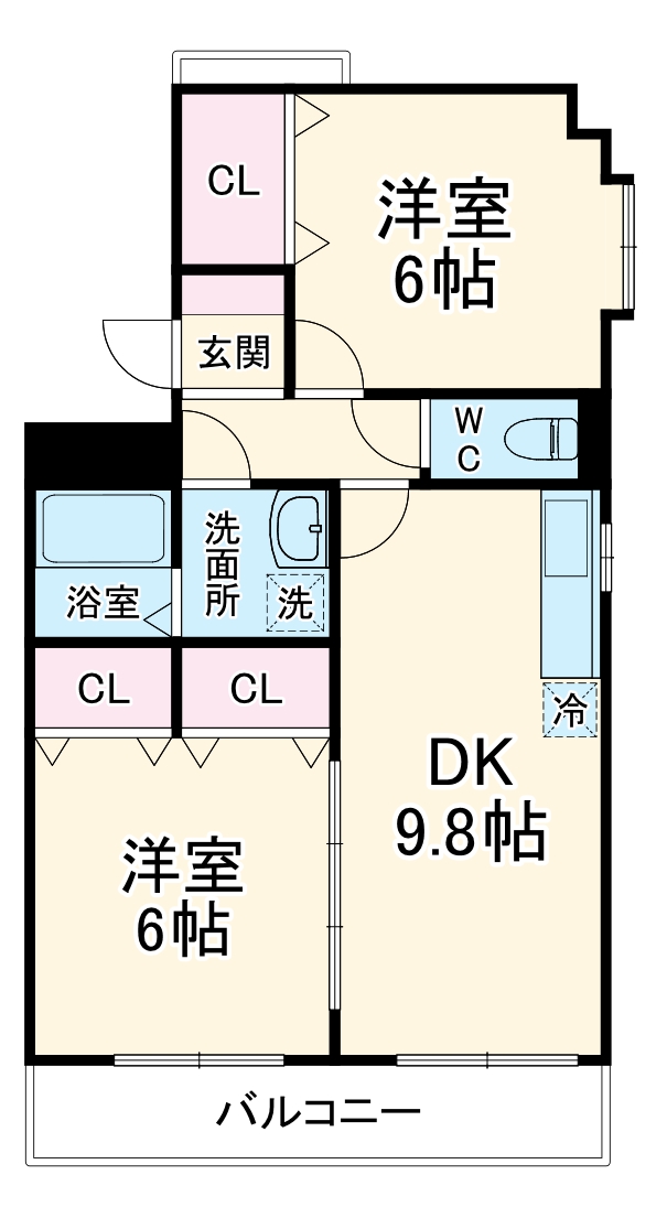 ココガーデンの間取り